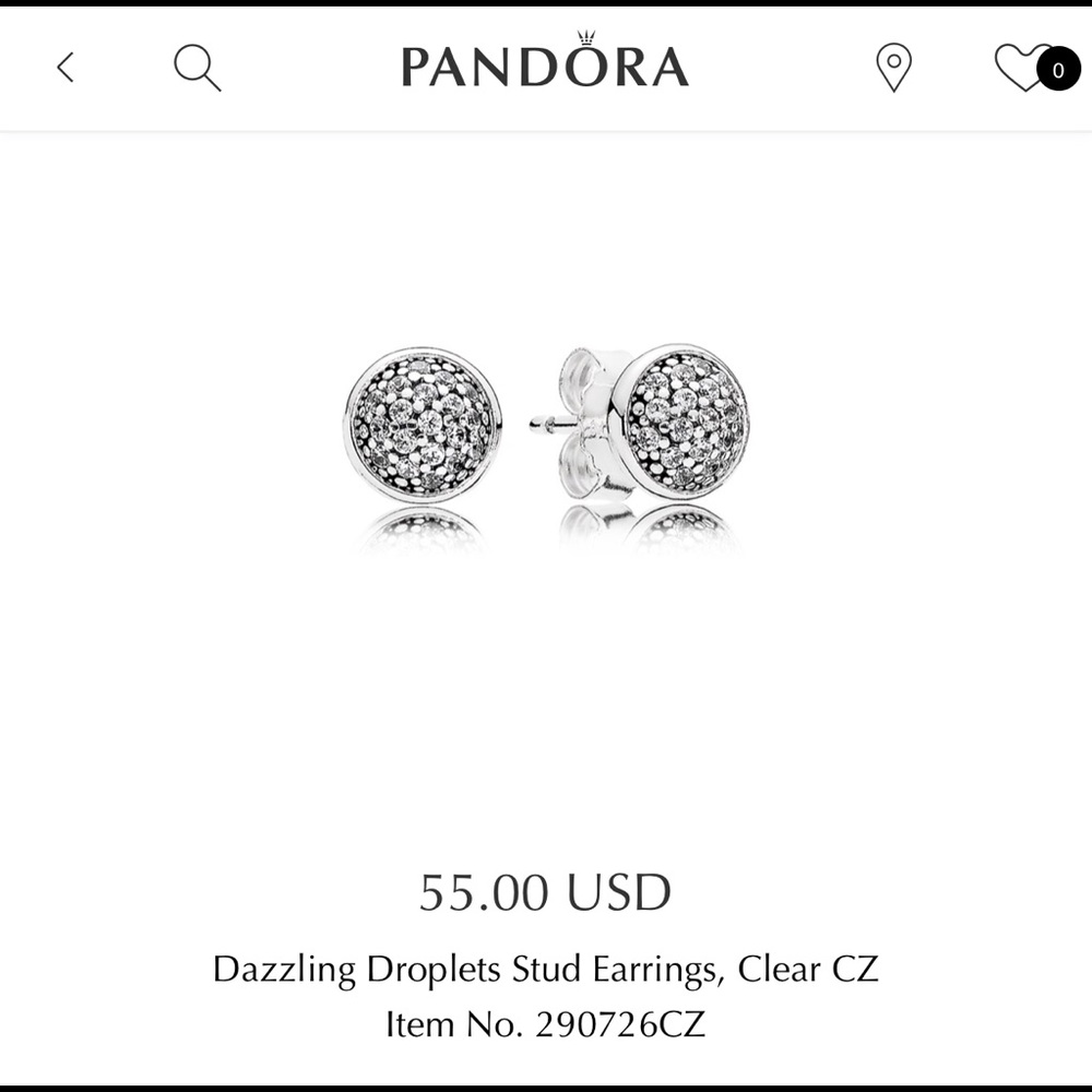 Pandora stud earrings